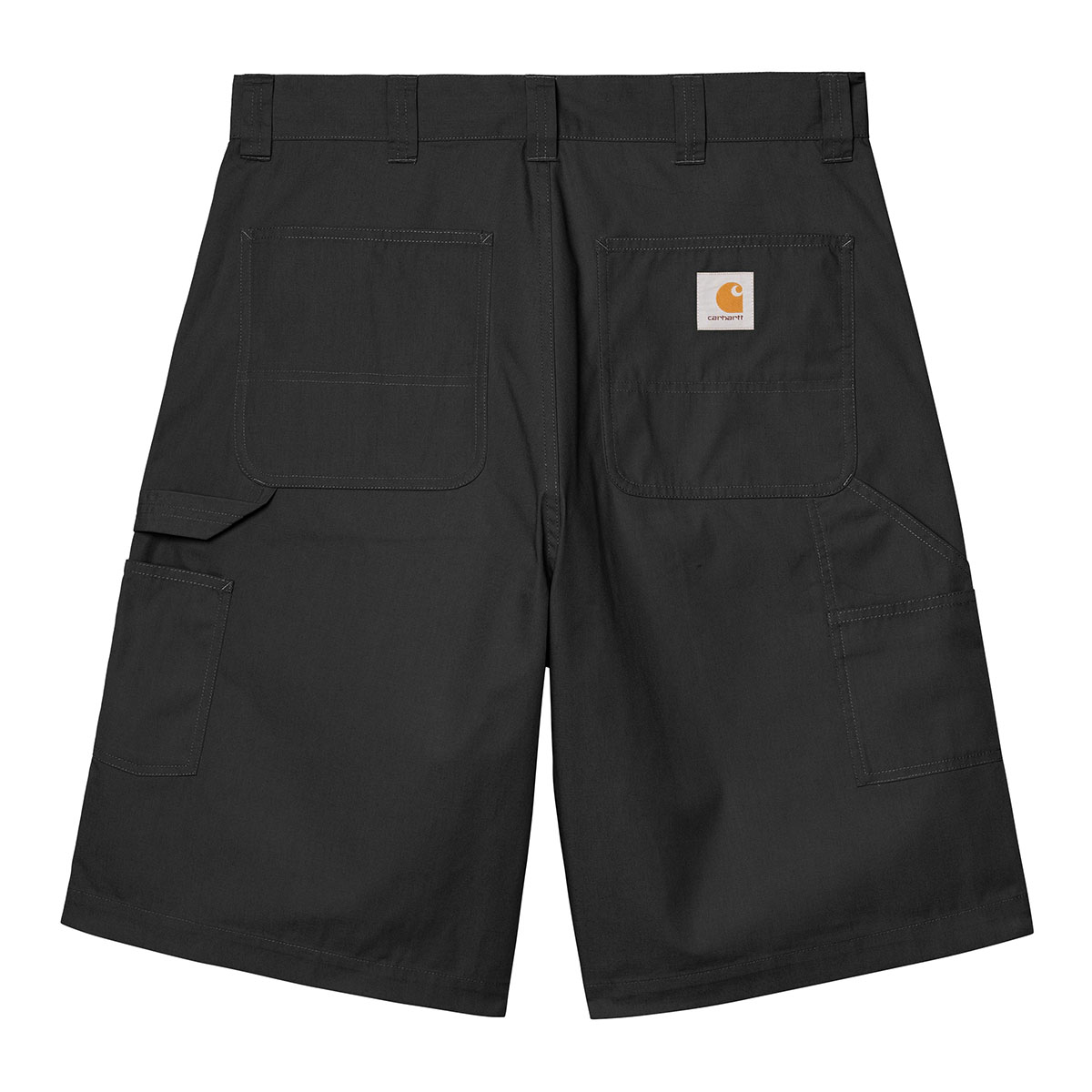 Carhartt WIP POSTAL DOUBLE KNEE SHORT (Black) (カーハートワークインプログレス ポスタルダブルニーショート)【メンズ】【ワークショーツ ワークパンツ ルーズストレートフィット 耐久性 ブラック】【26SS】