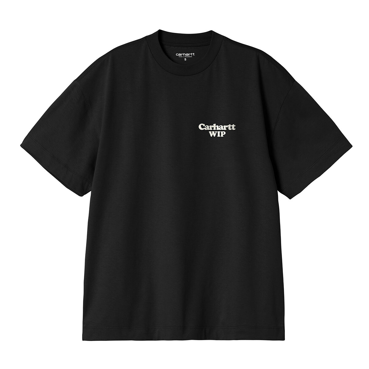 Carhartt WIP WOMEN'S S/S SPOILED T-SHIRT (Black) (カーハートワークインプログレス ウィメンズショートスリーブスポイルドTシャツ)【レディース】【オーガニックコットン ジャージーTシャツ スリムフィット レディースTシャツ ブラック】【26SS】