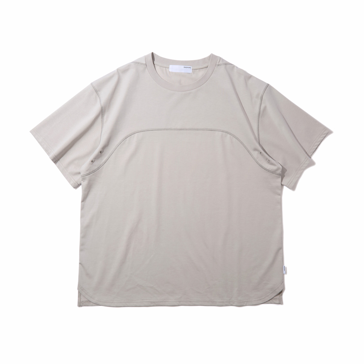 Diaspora skateboards PRAGMATECH Dry Top β (Grey) (ディアスポラ スケートボード プラグマテック ドライ トップ ベータ)【メンズ レディース】【半袖 コットン素材 防シワ性 グレー】【26SS】