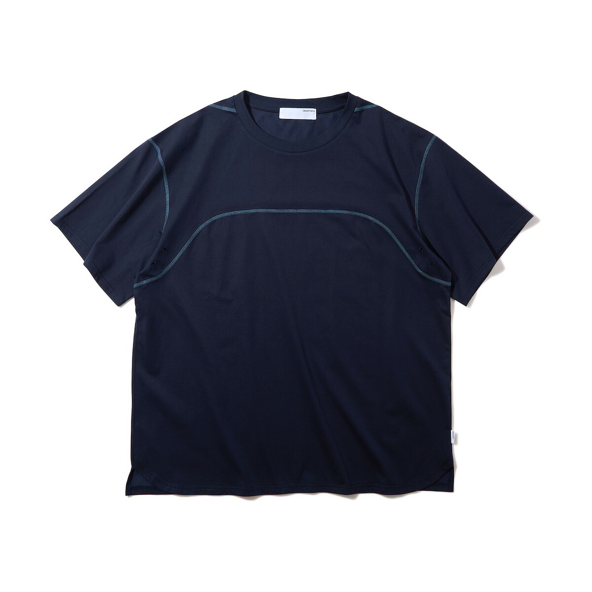 Ｄｉａｓｐｏｒａ　ｓｋａｔｅｂｏａｒｄｓ PRAGMATECH Dry Top β (Navy) (ディアスポラ スケートボード プラグマテック ドライ トップ ベータ)【メンズ レディース】【半袖 コットン素材 防シワ性 ネイビー】【26SS】