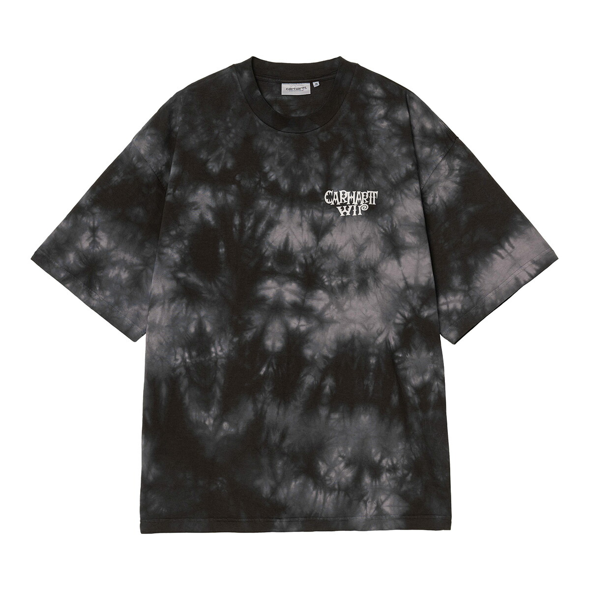 Carhartt WIP S/S RADIATE T-SHIRT (Obsidian) (カーハートワークインプログレス S/S ラディエイト Tシャツ)【メンズ】【メンズTシャツ 半袖Tシャツ カジュアルTシャツ ルーズフィットTシャツ ブラック】【26SS】｜Kinetics