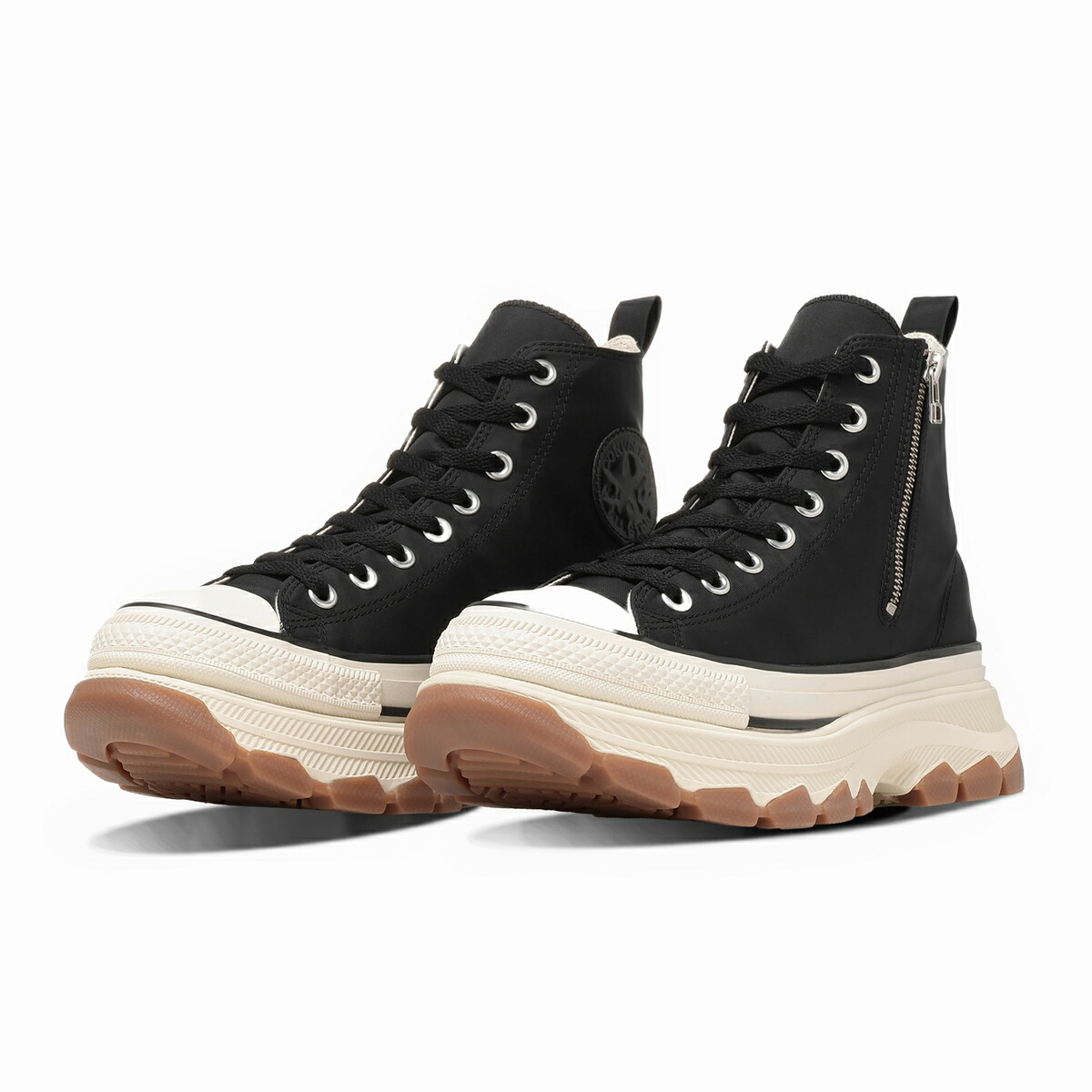 CONVERSE ALL STAR TREKWAVE NL Z HI (黒いこと) (コンバース オールスター トレックウエーブ NL Z HI)【メンズ】【厚底スニーカー トレッキング風スニーカー ハイカットスニーカー ミリタリー青写真 黒いこと】【26SS】