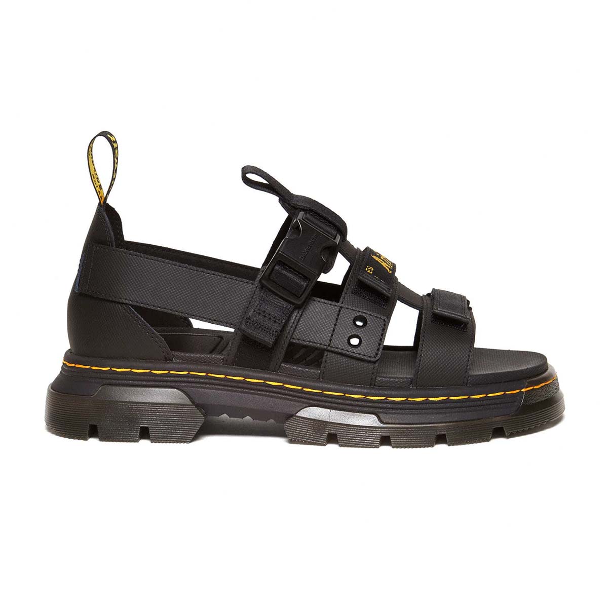 Dr. MARTENS PEARSON MULTI-STRAP SANDAL (BLACK) (ドクターマーチン マルチストラップ サンダル)【メンズ】【サンダル 軽量アウトソール 調整ストラップ 耐久性 快適フィット ブラック】【26SS】|Kinetics