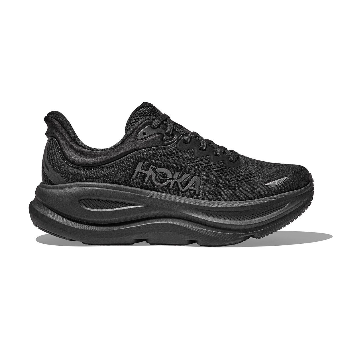HOKA Bondi 9 (BLACK / BLACK) (ホカ ボンダイ 9)【メンズ】【トレイルランニング グリップ 軽量 クッション 耐久性 ブラック】【26FW】｜Kinetics