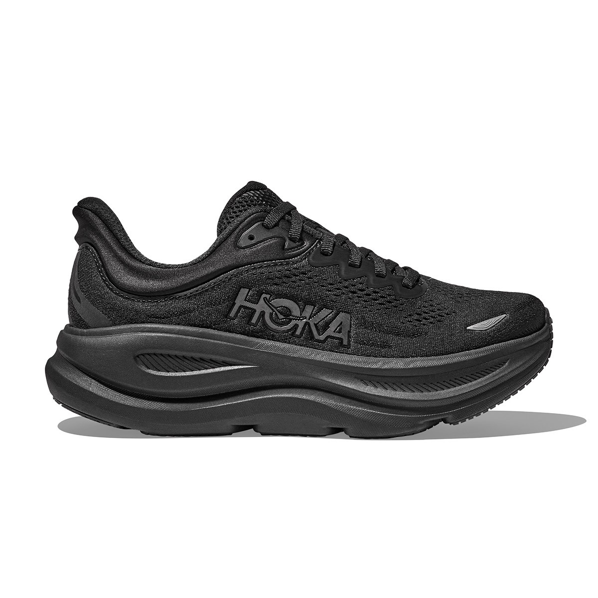 HOKA Bondi 9 (BLACK / BLACK) (ホカ ボンダイ 9)【レディース】【トレイルランニング グリップ 軽量 クッション 耐久性 ブラック】【26FW】｜Kinetics