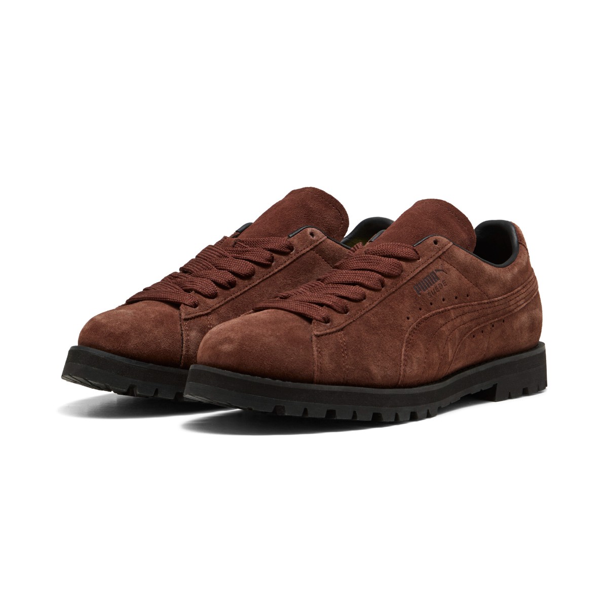 PUMA SUEDE VIBRAM (Chocotart-PUMA Black) (プーマ スウェード ヴィブラム)【メンズ】【スニーカー カジュアルシューズ レザースニーカー ローカット シューレース ブラウン】【26FW】|Kinetics