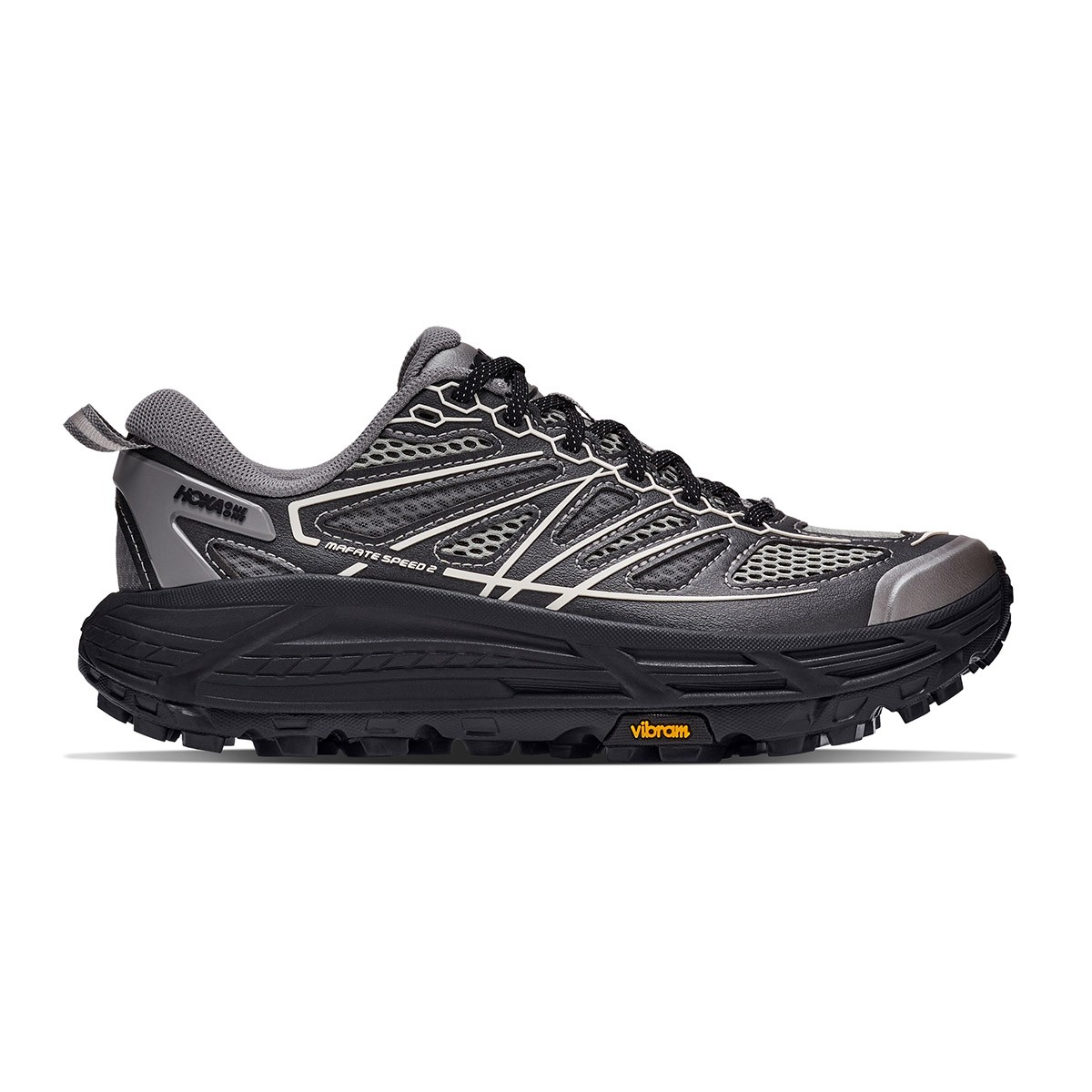 HOKA MAFATE SPEED 2 TS (GALACTIC GREY / BLACK) (ホカ マファテ スピード 2 TS)【メンズ レディース】【トレイルランニング グリップ 軽量 クッション 耐久性 グレー】【26FW】|Kinetics