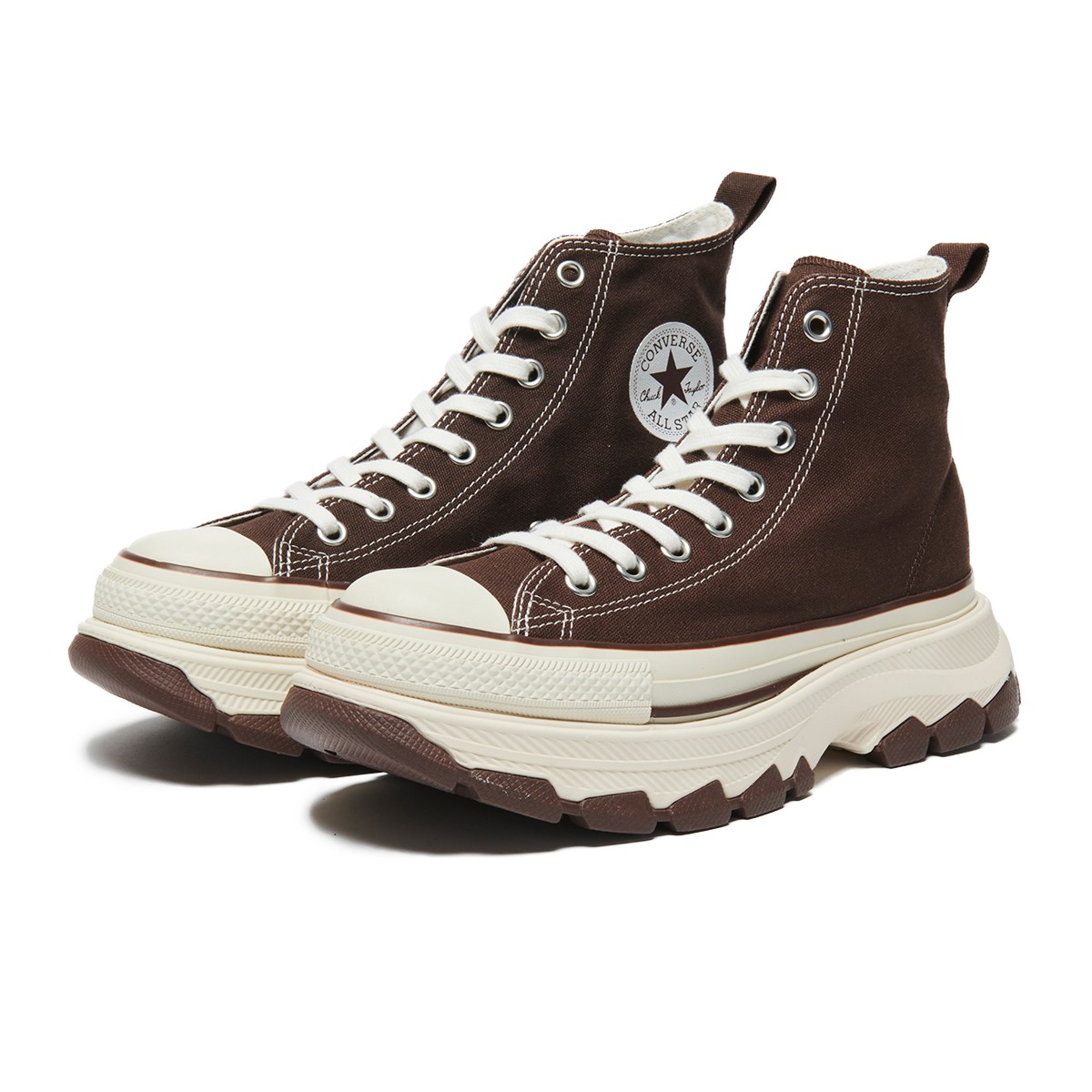 【20％OFF】 CONVERSE ALL STAR TREKWAVE CB HI (コーヒーブラウン) (コンバース オールスター トレックウエーブ ＣＢ ＨＩ)【メンズ レディース】【スニーカー ハイカット 厚底 クッション性 ブラウン】【25FW】 9,148円