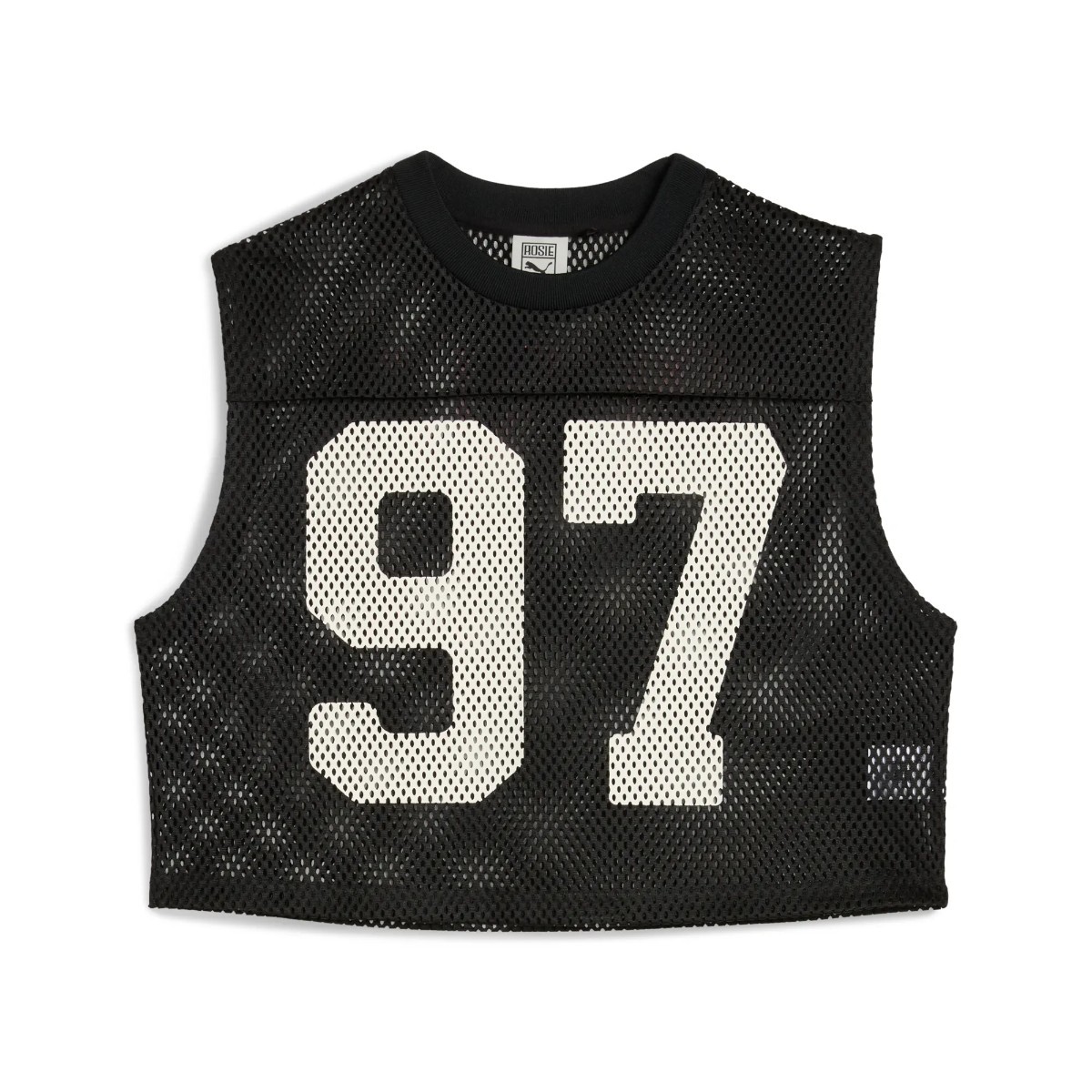 【20％OFF】 PUMA x ROSE RELAXED MESH TOP (PUMA Black) (プーマ x ロゼ リラックスド メッシュ トップ)【レディース】【トップス メッシュ レイヤード ナンバリング コラボ ブラック】【25FW】 4,998円