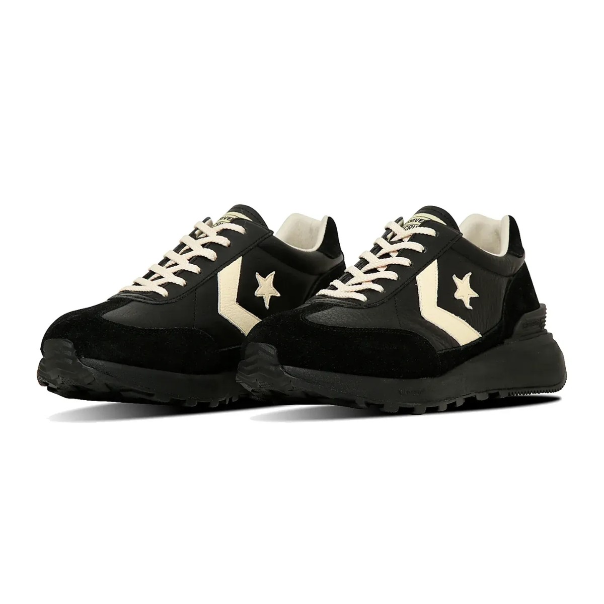 【20%OFF】CONVERSE STARFIRESC J LEATHER (ブラック) (コンバース スターファイヤーSC J レザー)【メンズ レディース】【ランニングシューズ スニーカー レザー ビブラムソール クッション性 ブラック】【25FW】｜Kinetics 17,107円