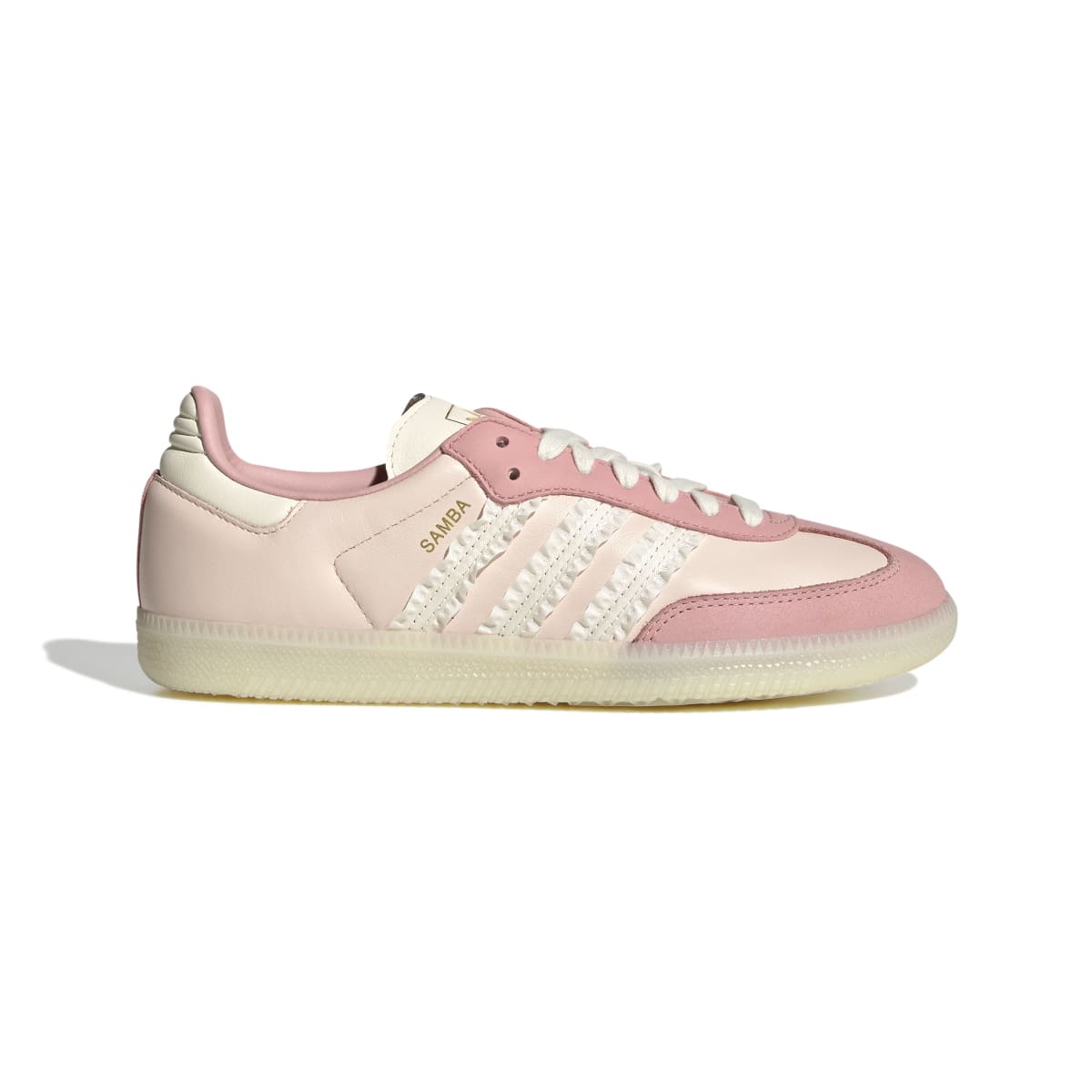 【30%OFF】adidas Originals SAMBA OG (Wonder Quartz / Off White / Wonder Mauve) (アディダスオリジナルス サンバ OG)【レディース】【スニーカー シューズ ローカット レースフリル フェミニン ピンク】【25FW】｜Kinetics