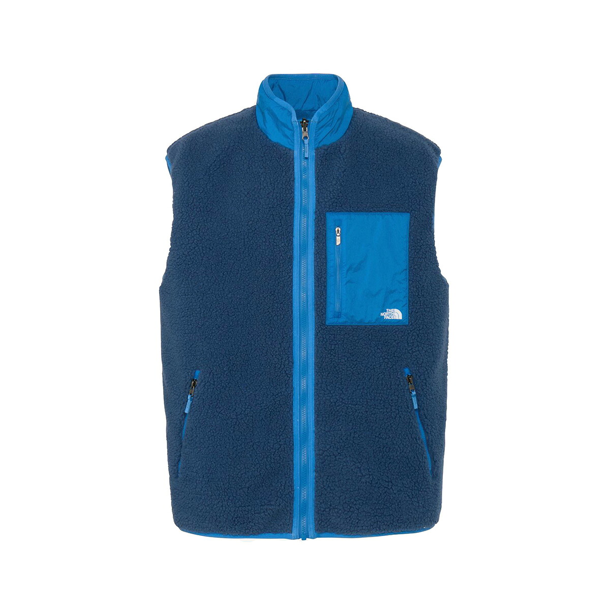 【30%OFF】THE NORTH FACE REVERSIBLE EXTREME PILE FLEECE VEST (マウンテンブルー×クリアレイクブルー) (ザ・ノース・フェイス リバーシブルエクストリームパイルフリースベスト)【メンズ レディース】【ユニセックス ボアフリース ブルー】【25FW】|Kinetics