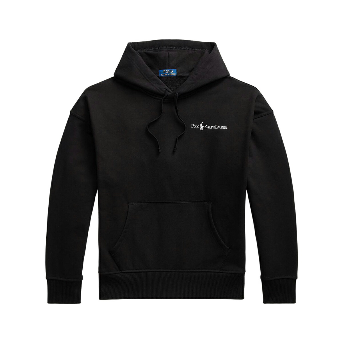 【20％OFF】 POLO RALPH LAUREN RELAXED FIT HEAVY WEIGHT SWEAT HOODIE (POLO BLACK) (ポロ ラルフ ローレン リラックスド フィット ヘビー ウエイト スウェット フーディー)【メンズ】【パーカー 綿混 フリース 厚手 ブラック】【25FW】