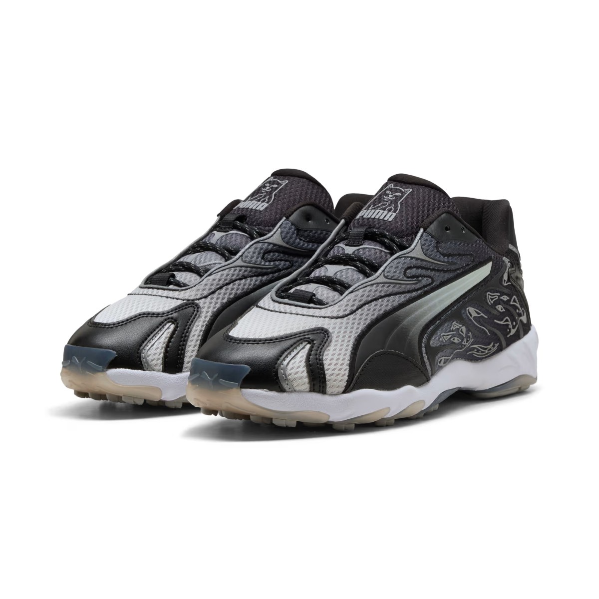 【30%OFF】PUMA x RIPNDIP INHALE (PUMA Black-PUMA Silver) (ピューマ x RIPNDIP はたご屋へイル)【メンズ レディース】【スニーカー 協調主義 共同研究 制限事項青写真 好いたらしい性 青写真性 黒いこと】【25FW】