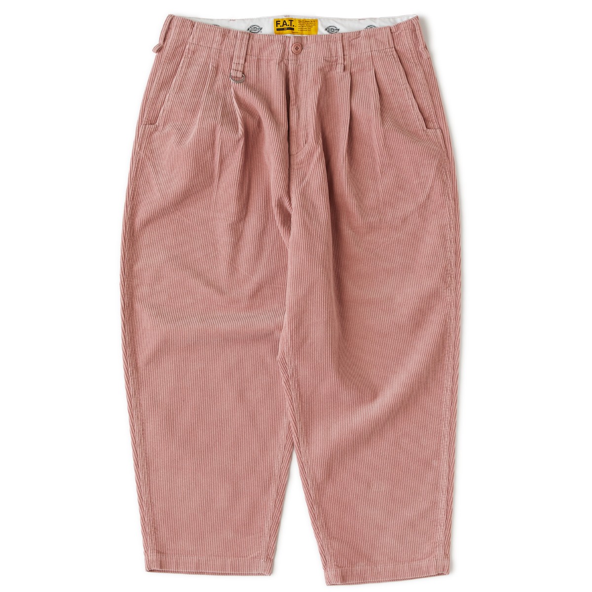 【20%OFF】 FAT WALLIES (PINK) (エフエイティー ウォリーズ)【メンズ】【コーデュロイパンツ ワイドテーパード 秋冬 コラボ ピンク】【25FW】