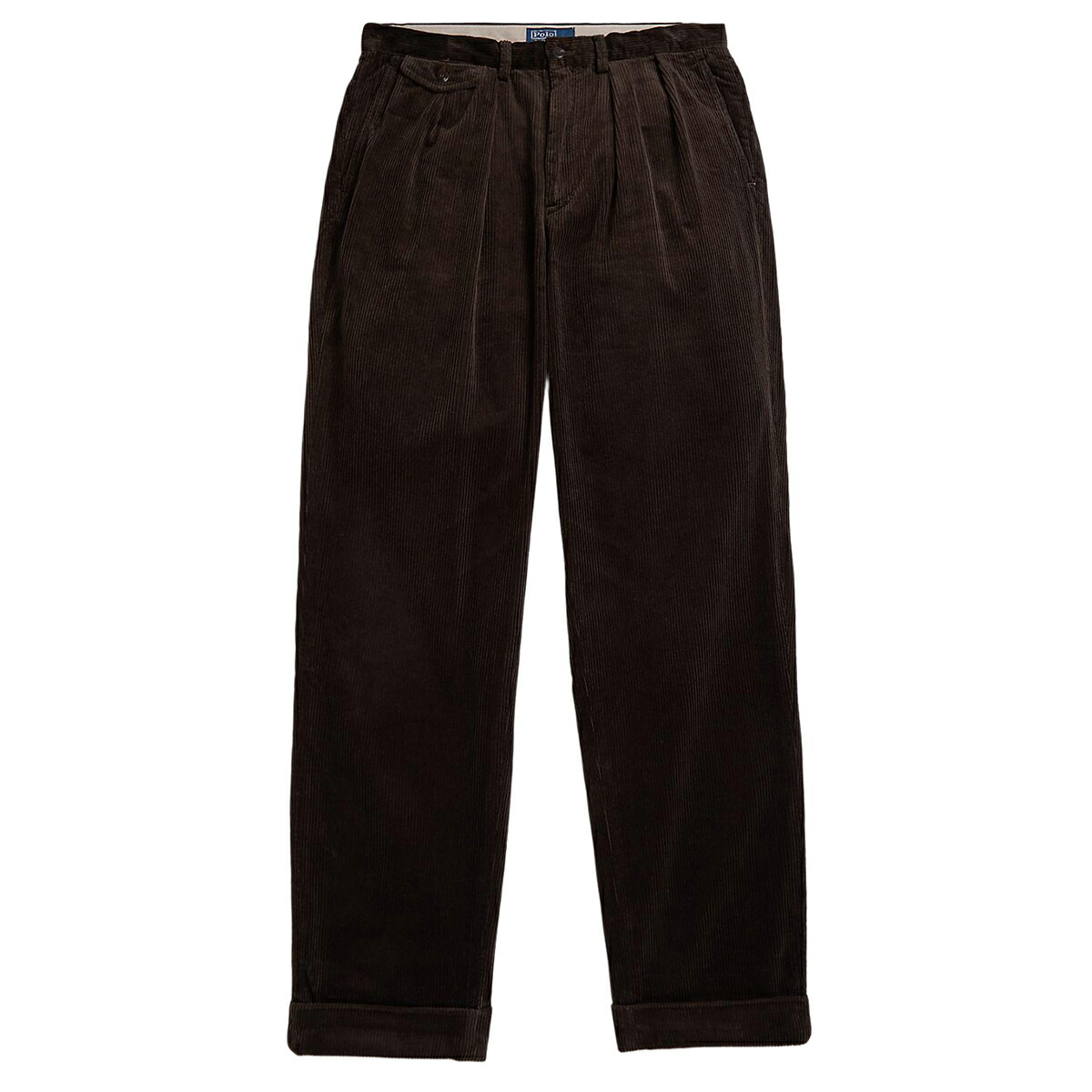 新品 25AW ポロラルフローレン WHITMAN コーデュロイパンツ ブラック RALAXED FIT CORDUROY WHITMAN CHINO PLEATED PANTS | POLO RALPH