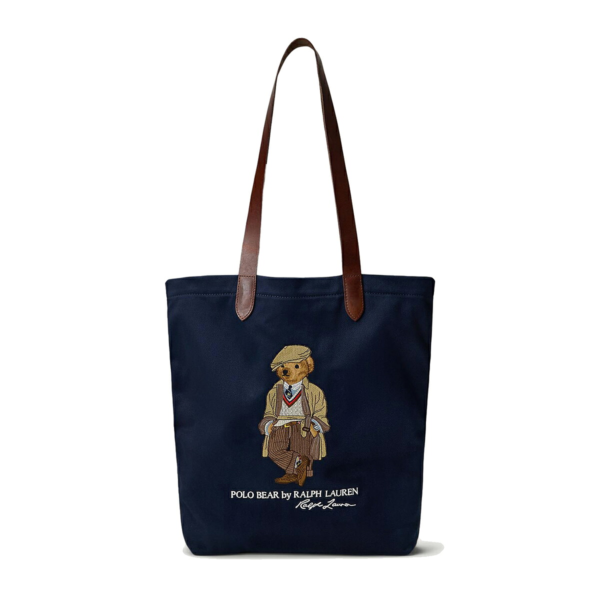 【20％OFF】 POLO RALPH LAUREN POLO BEAR SHOPPER TOTE (NEWPORT NAVY) (ポロ ラルフ ローレン ポロ ベア ショッパー トート)【メンズ】【トートバッグ コットンキャンバス B4 ネイビー】【25FW】