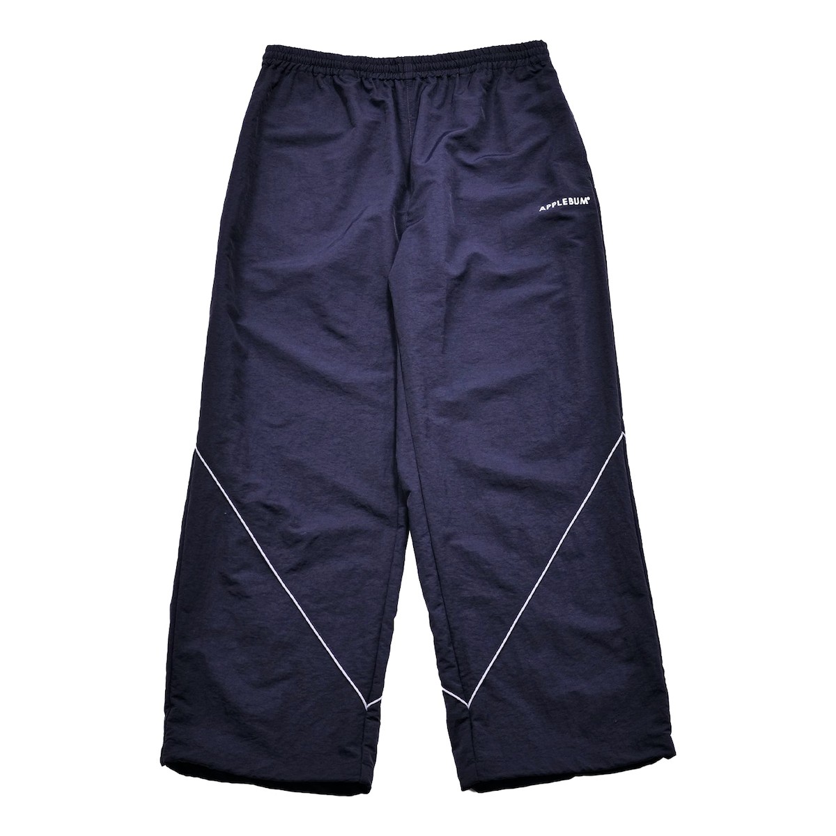 APPLEBUM Nylon Track Pants (Navy) (アップルバム ナイロン トラックパンツ)【メンズ】【トラックパンツ ジョガー スポーツ ナイロン セットアップ可 ネイビー】【25FW】