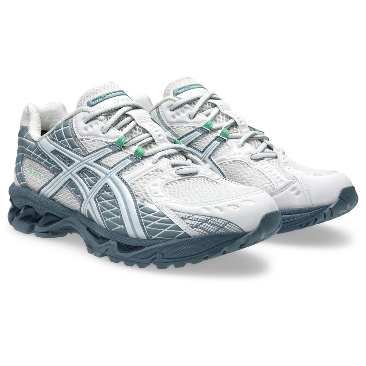 ASICS GEL-NIMBUS 10.1 GTX (White/Fjord Grey) (アシックス ゲルニンバス 10.1 GTX)【メンズ レディース】【スニーカー 防水 透湿性 クッション 安定性 ゴアテックス ホワイト】【25FW】