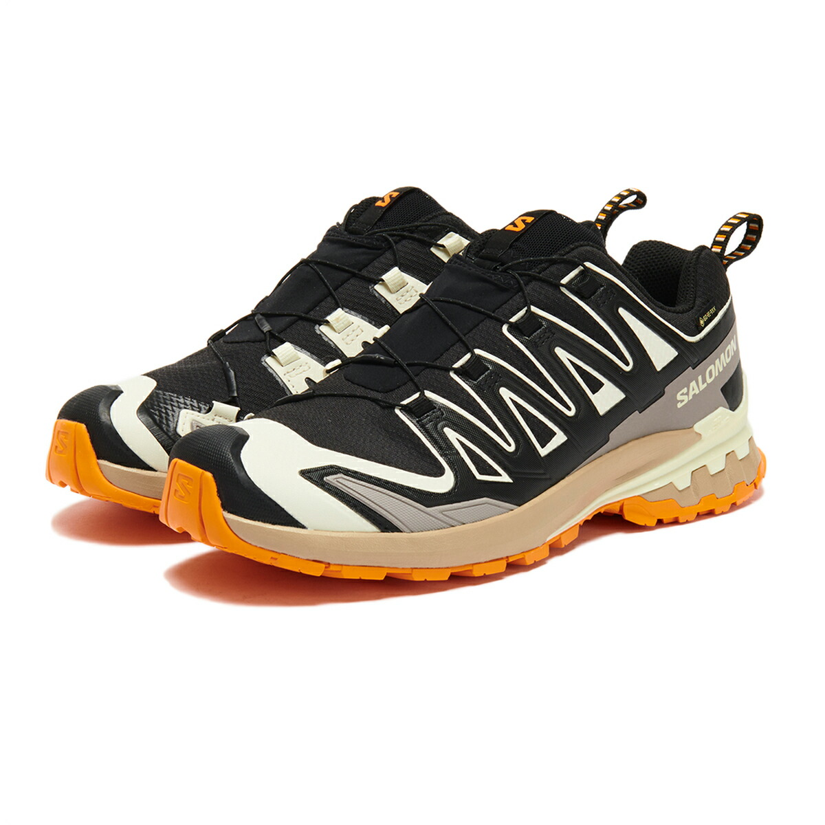 【ラスト1点】【20％OFF】 SALOMON XA PRO 3D V9 GORE-TEX (Black / Vanilla Ice / Turmeric) (サロモン XA PRO 3D V9 ゴアテックス)【メンズ】【トレイルランニング 安定性 防水性 クッション性 耐久性 サポート ブラック】【25FW】