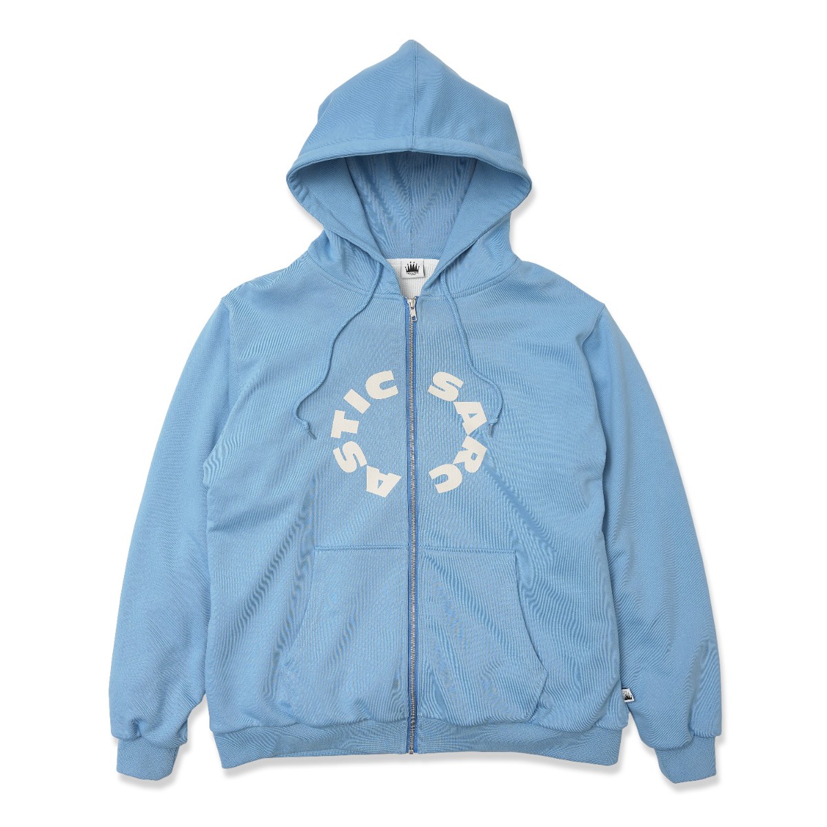 【30%OFF】SARCASTIC Circle Lined Hood Zip (Light Blue) (サキャスティック 倶楽部 ラインド ボンネット ジップ)【メンズ】【ジップパーカー ロゴタイプ 倶楽部 青み】【25FW】