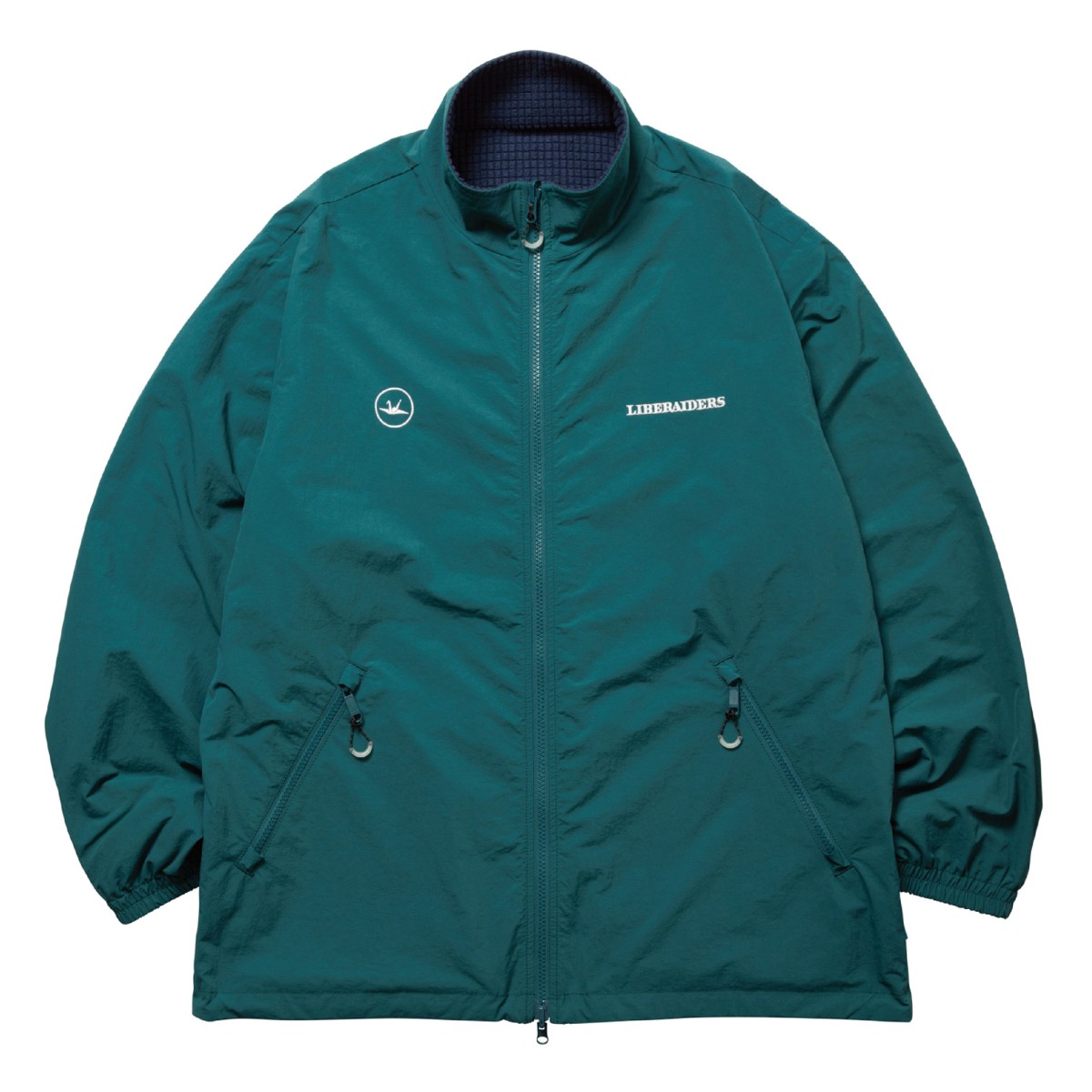 【30%OFF】Liberaiders REVERSIBLE WIND BREAKER II (GREEN) (リベレイダース リヴァーシブル ウィンドブレーカー II)【メンズ】【アウター 上衣 リヴァーシブル フリース 軽さ 防寒 緑であること】【25FW】