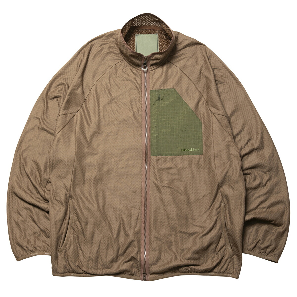 【20％OFF】 Liberaiders OCTA ZIP-UP JACKET (BROWN) (リベレイダース オクタ ジップアップ ジャケット)【メンズ】【フリース ジップアップ ジャケット 保温 軽量 通気性 ブラウン】【25FW】