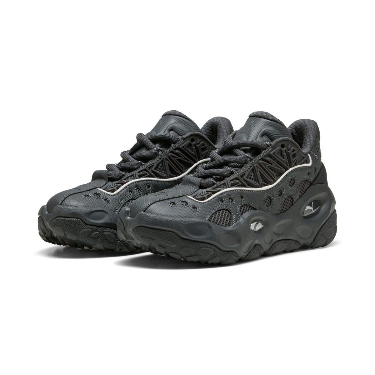 【20%OFF】 PUMA LA FRANCE RNR (Dusky Gray-White Glow) (プーマ ラ フランス RNR)【メンズ】【スニーカー バスケット クッション性 通気性 アウトソール グリップ 安定感 グレー】【25FW】