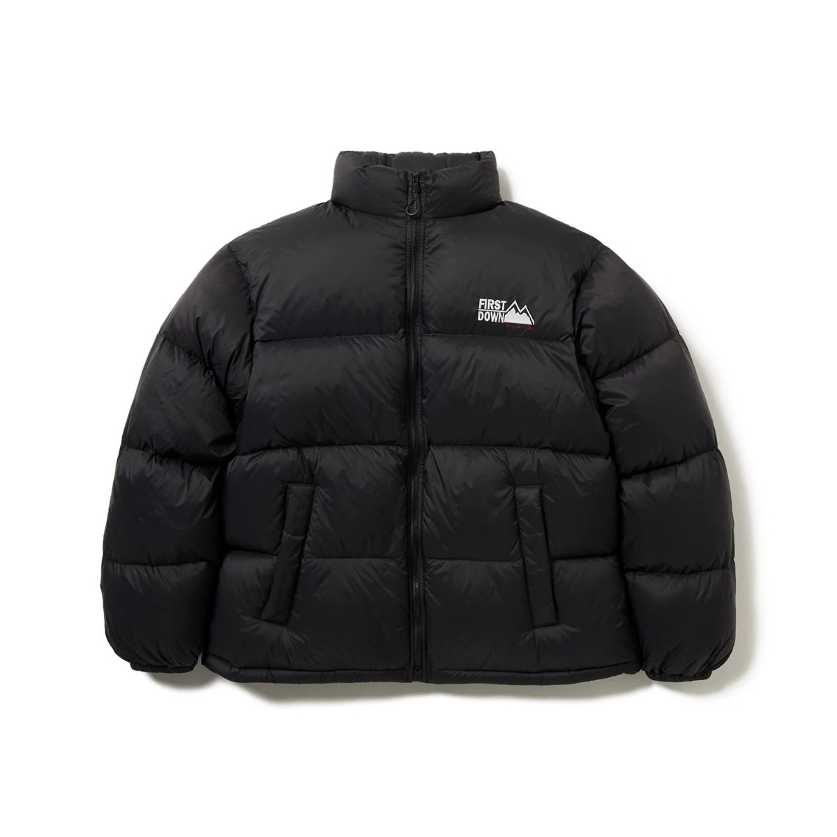 【30%OFF】FIRST DOWN LIGHT BUBBLE DOWN JKT (BLACK) (一塁手落ち込む ライトバブルダウンジャケット)【メンズ レディース】【落ち込む上衣 軽さ 保温 撥水 アウター 黒いこと】【25FW】