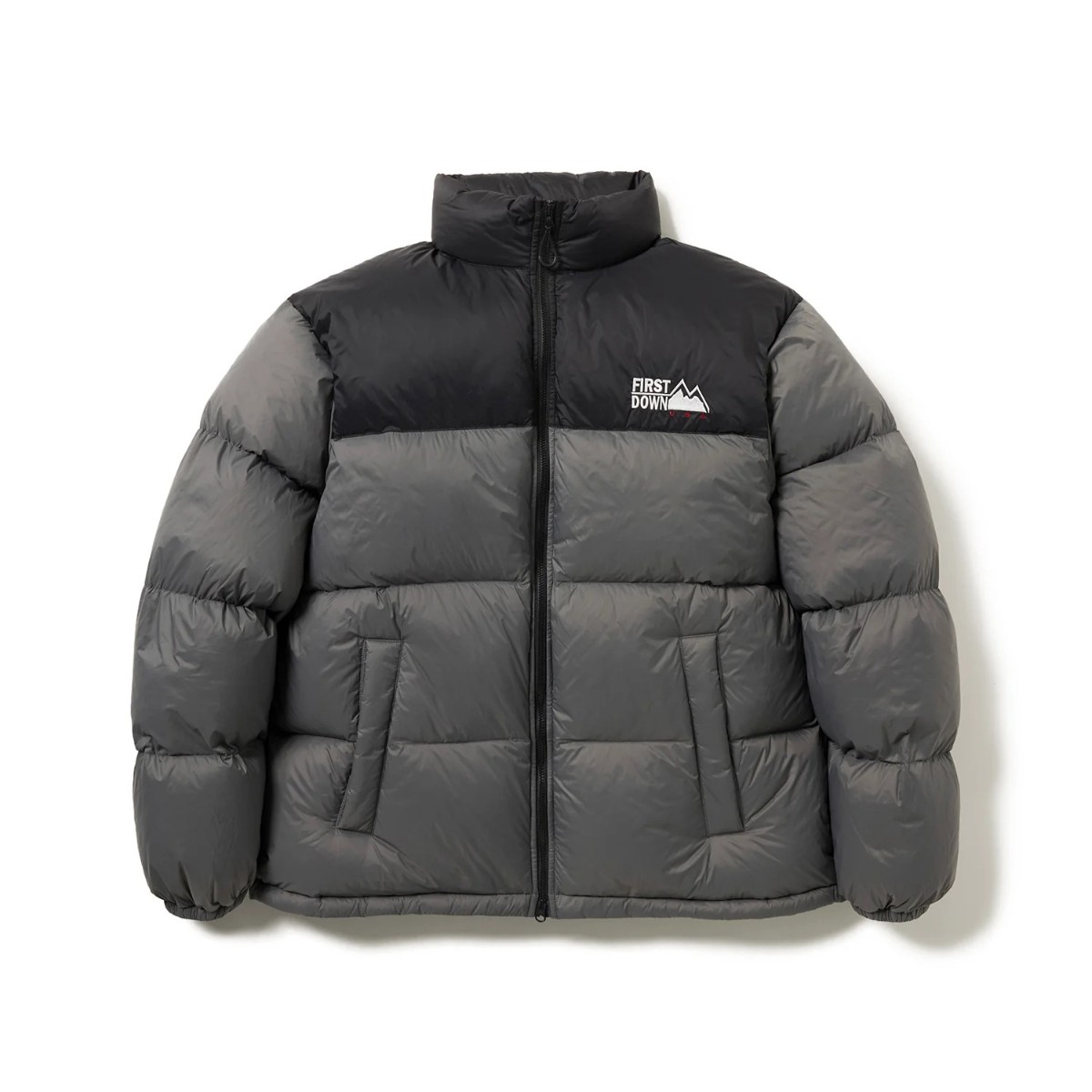 【30%OFF】FIRST DOWN LIGHT BUBBLE DOWN JKT (GRAY) (一塁手落ち込む ライトバブルダウンジャケット)【メンズ レディース】【落ち込む上衣 軽さ 保温 撥水 アウター 薄墨色】【25FW】