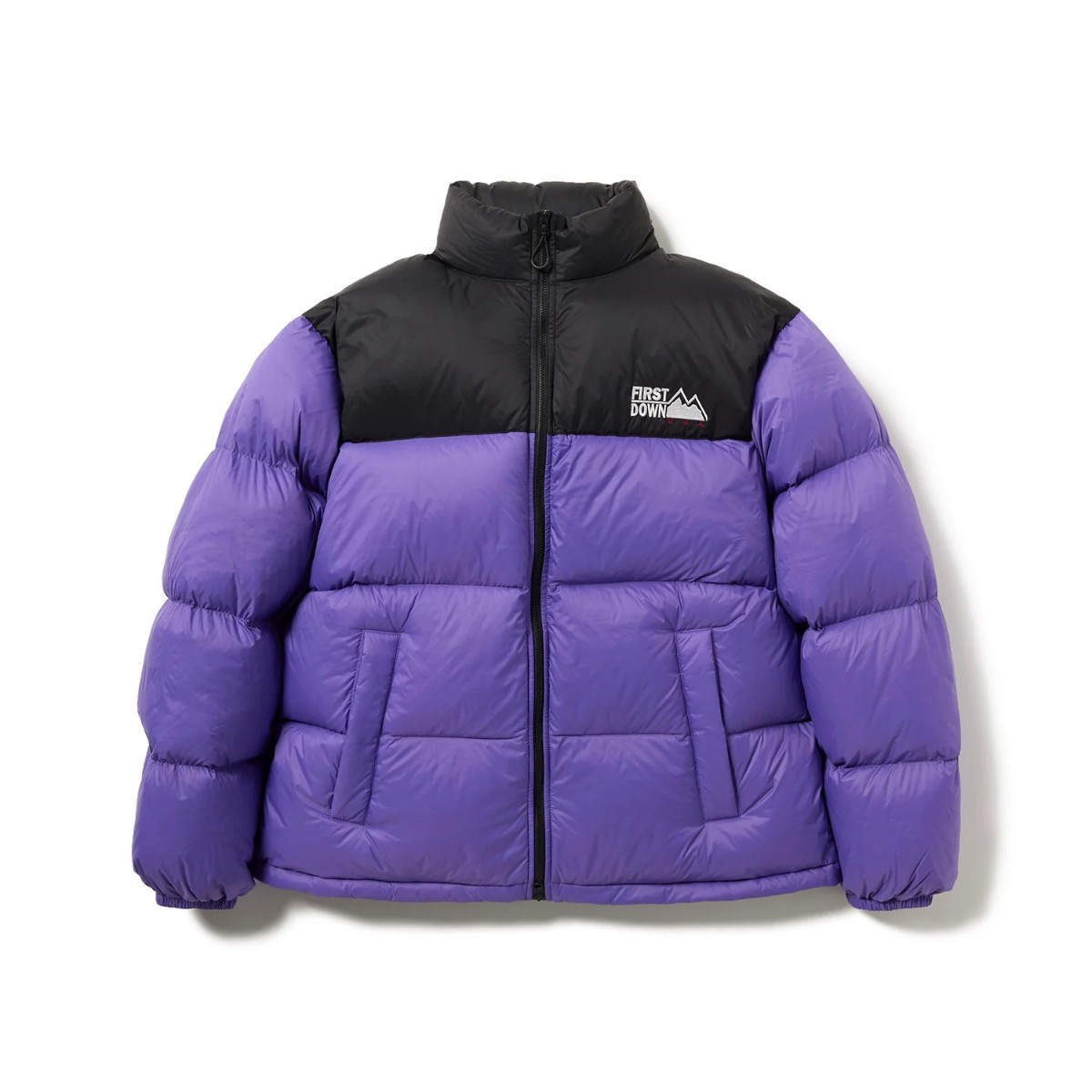 【30%OFF】FIRST DOWN LIGHT BUBBLE DOWN JKT (PURPLE) (一塁手落ち込む ライトバブルダウンジャケット)【メンズ レディース】【落ち込む上衣 軽さ 保温 撥水 アウター パープル】【25FW】