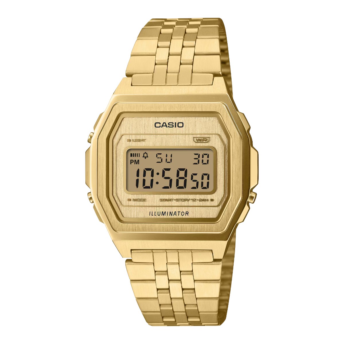 CASIO A1000G-9JF (GOLD) (カシオ A1000G-9JF)【メンズ レディース】【フルメタルウオッチ ステンレス ゴールドIP ユニセックス 防水 高級感 ゴールド】【26SS】