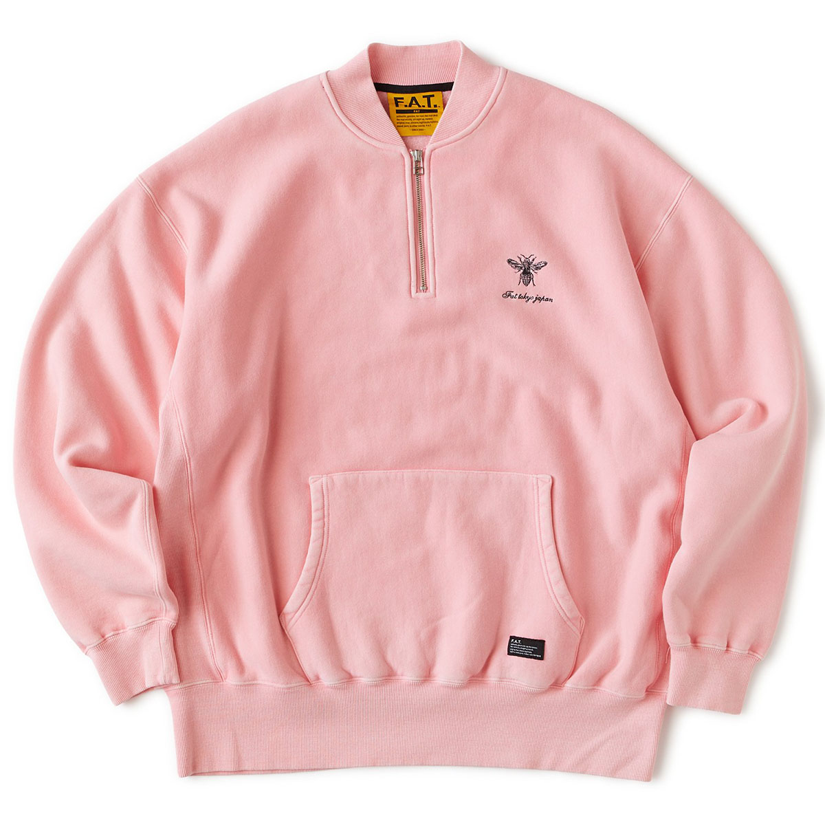 FAT FACID.HALF (PINK) (エフエイティー ファシッド.ハーフ)【メンズ】【ハーフジップ スウェット トレーナー 裏毛 ピンク】【26SS】 19,008円