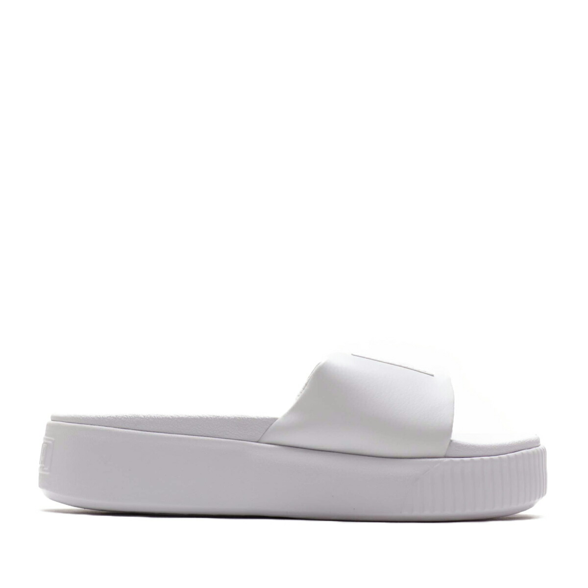 puma slides womens white