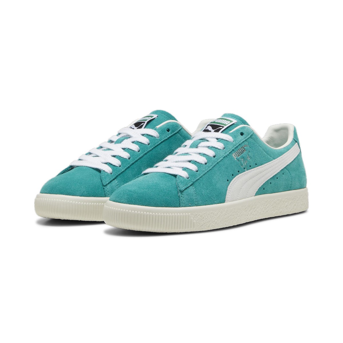 【40%OFF】 PUMA CLYDE OG (Spectra Green-Frosted Ivory-PUMA White) (プーマ クライド OG) 【メンズ】【スニーカー シューズ スウェード】【24FW】