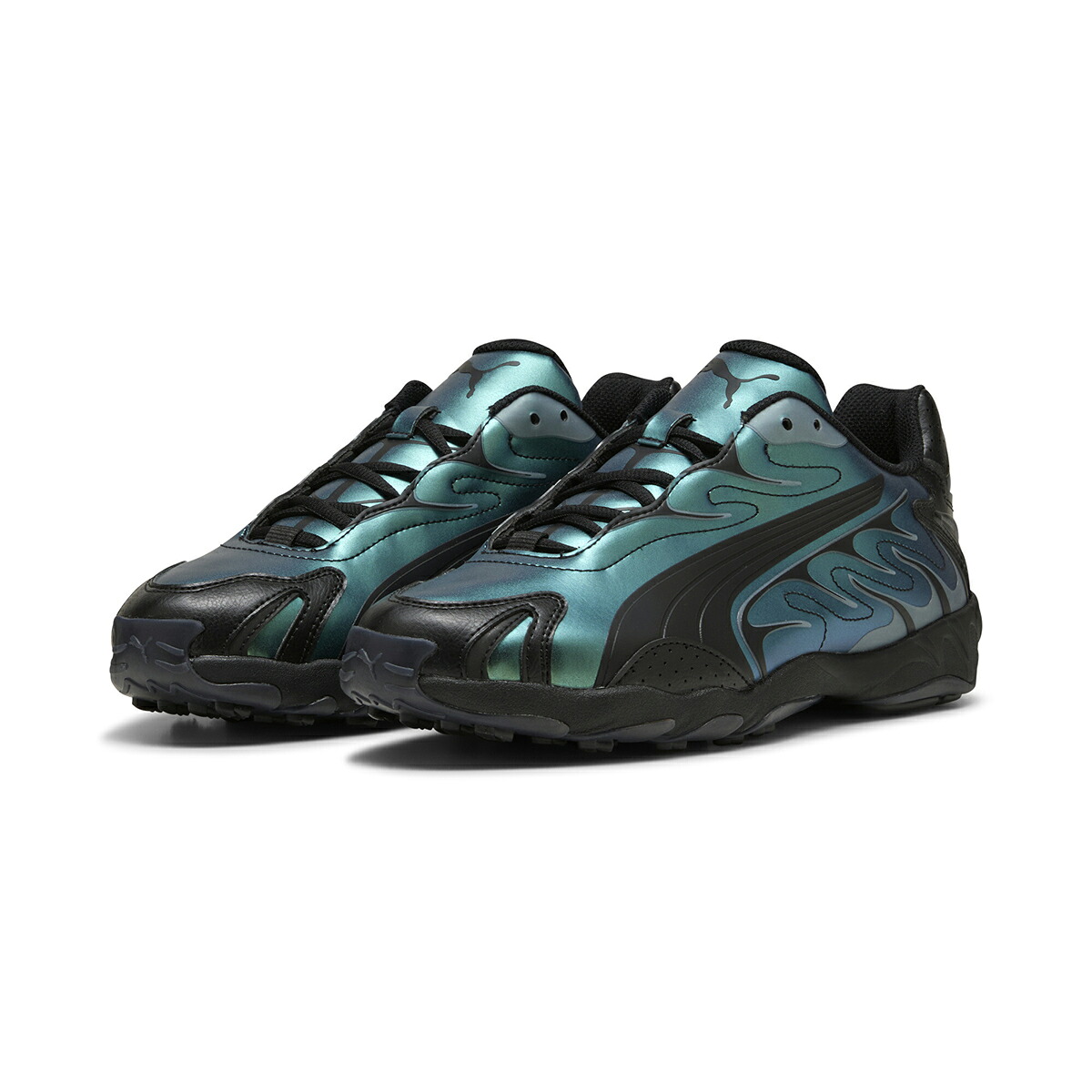 【30%OFF】 PUMA INHALE COLOR SHIFTING (PUMA Black) (プーマ インへイル カラー シフティング) 【メンズ】【スニーカー シューズ メタリック クッション性】【25SS】