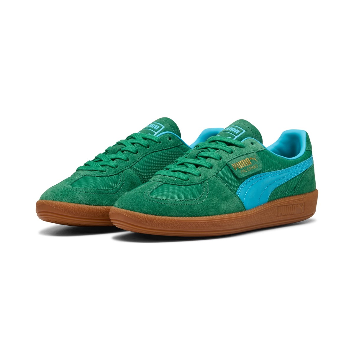 【40%OFF】 PUMA PALERMO VINTAGE UPDATE (ARCHIVE GREEN-BRIGHT AQUA) (プーマ パレルモ ヴィンテージ アップデート) 【メンズ】【スニーカー サッカー ガムソール クッション性】【25SS】