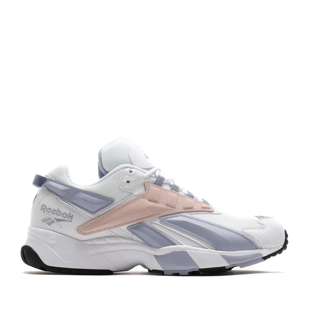 white and pink reebok