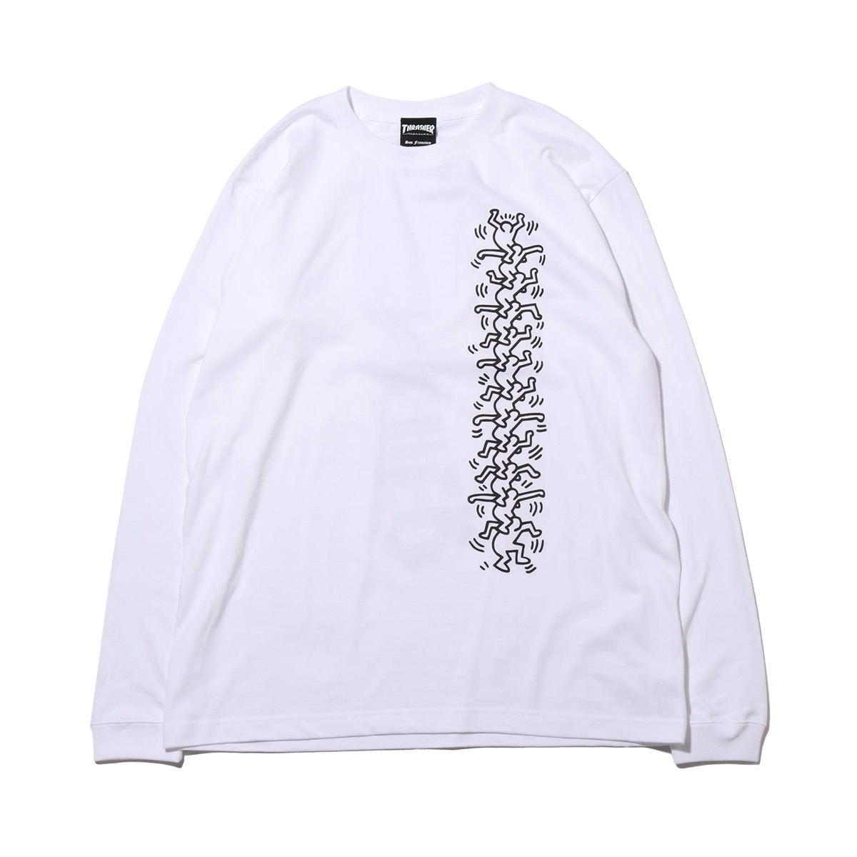 楽天市場 Thrasher X Keith Haring L S Tee White スラッシャー キースへリング ロングスリーブ ティーシャツ メンズ 長袖tシャツ 18fw I Kinetics