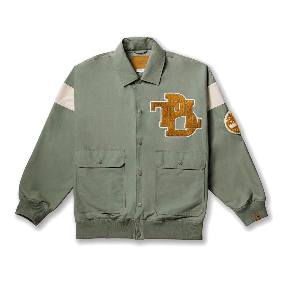 【20%OFF】Timberland TOKYO DESIGN COLLECTIVE Versity JKT (Lily Pad) (ティンバーランド TDC バーシティ ジャケット) 【メンズ レディース】【アウター ユニセックス カレッジ】【25SS】