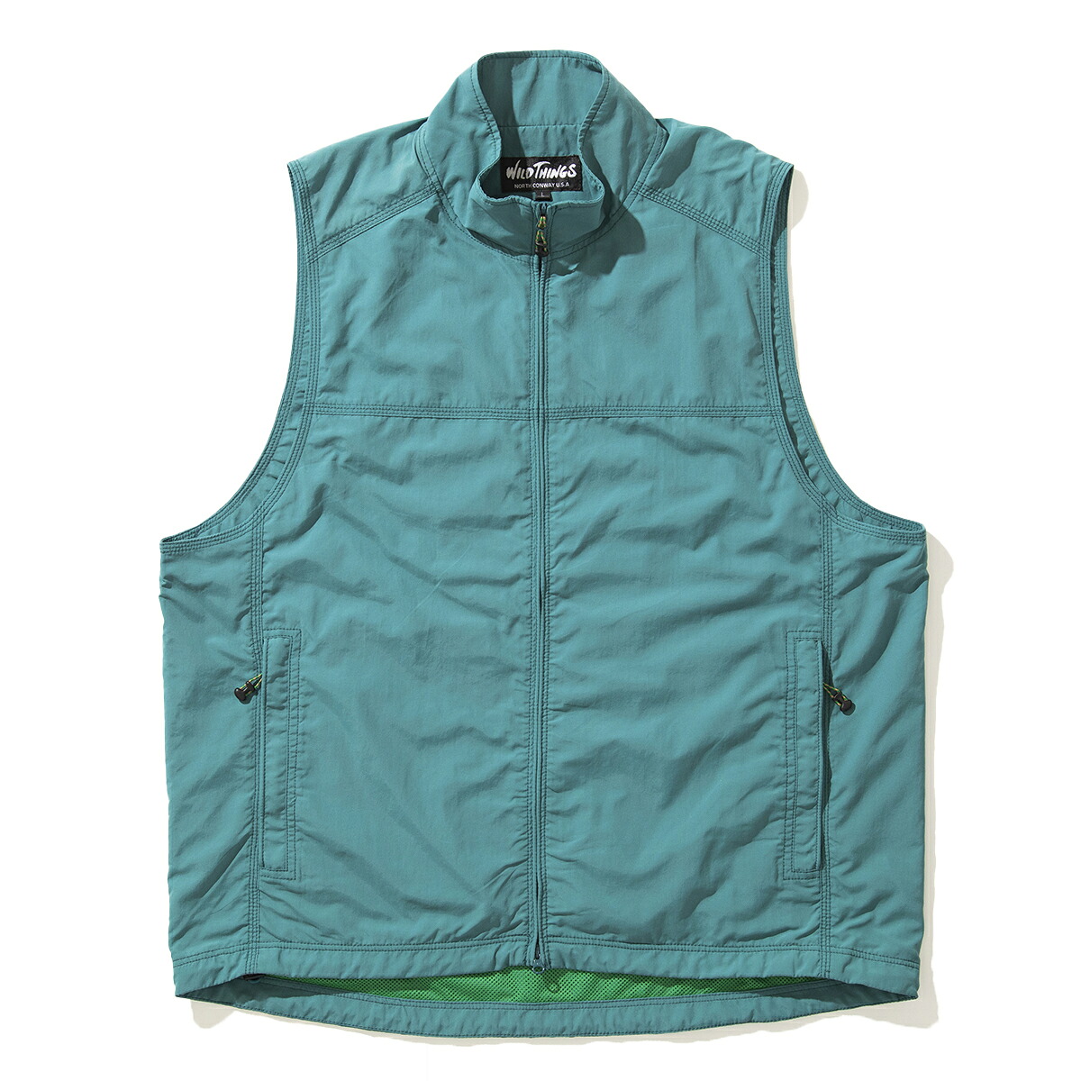 【ラスト1点】【40%OFF】WILD THINGS UTILITY VEST(FOREST GREEN)(ワイルドシングス ユーティリティベスト)【メンズ】【ナイロンベスト メッシュ 機能性 軽い】【24SS】｜Kinetics