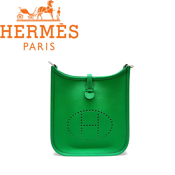 【未当て嵌める品】Hermes エルメス  エブリンTPM  トリヨンクレマンス   K目じるし(2025年製）  緑であること 肩肉 御徒面子