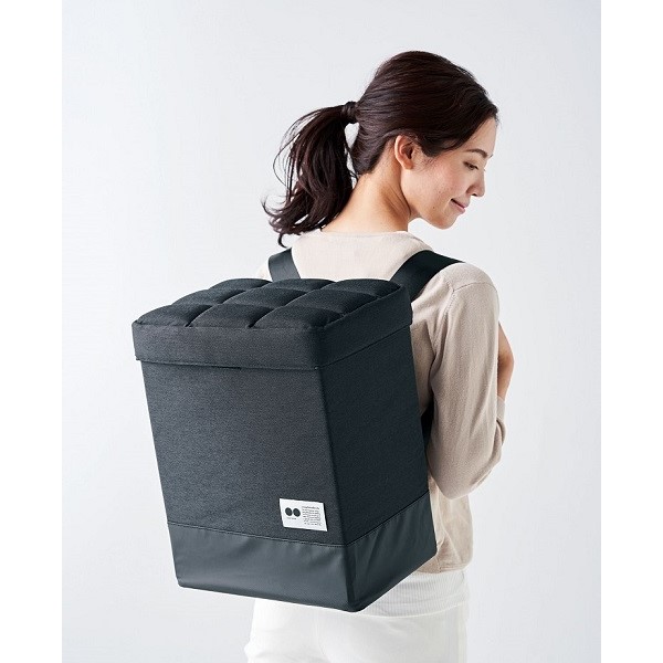 COGIT 防災バックパックチェア 黒　座れる玄関防災バッグ dショッピング |防災バッグ COGIT 防災 座れる玄関防災バッグ