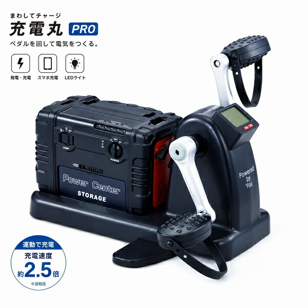 【クーポン配布中!】【送料無料】まわしてチャージ充電丸PRO EL-30304 マリン商事 防災グッズ Type-C to Type-A 健康 室内 運動 停電 災害時 スマホ充電 充電器 充電機 大容量 ライト付 ダイエット エクササイズ 充電バッテリー ACアダプター ラジオ Bluetooth｜キングベア店 18,600円
