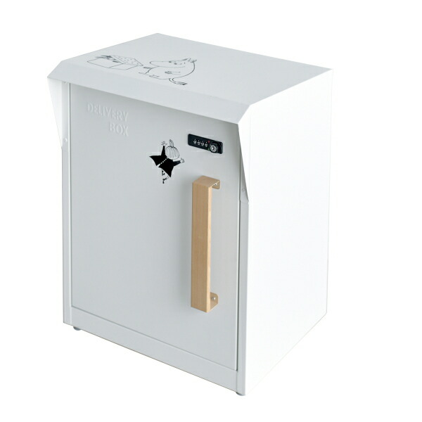 【引き換え証散り散り中!】【貨物輸送無料】宅配BOX ムーミン セトクラフト M25-0012 郵便受け ガルＢａ ガルＢａ鋼板  MOMMIN 白 北欧 宅配ボックス席 今めかしい 置き配 大静電容量 サビに揺るぎない 認め印容れもの付 文字盤 鍵 ニョロニョロ リトルミイ 宅配 積貨委託貨物 引き当て