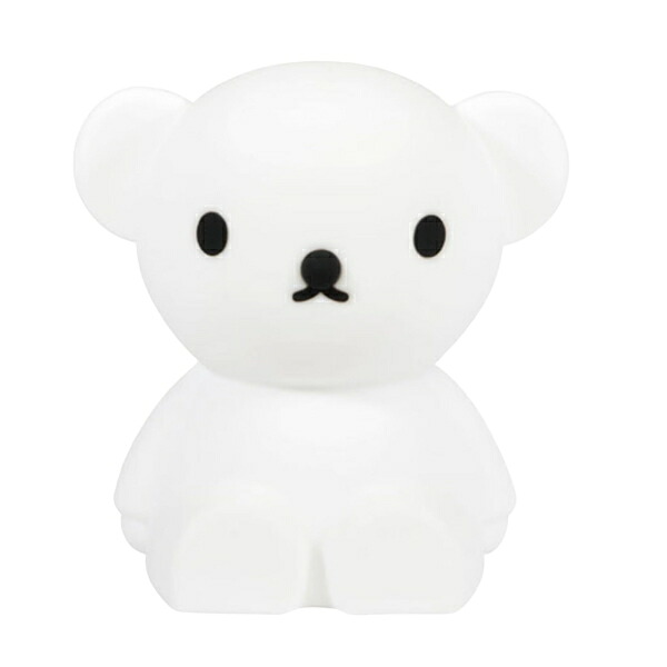 【クーポン配布中!】【送料無料】First Light miffy&friends/ Boris MM-007B ライト ボリス 21cm ホワイト ナイトライト シリコン製 LEDライト 正規品 ギフト 白 BPAフリーベッドサイド インテリア おむつ替え 防災 寝室 子供部屋 雑貨 マークス USBケーブル|キングベア店