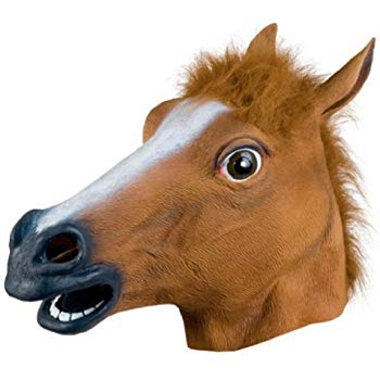 あす楽!!アニマルマスク サラブレッド 馬 アイコ 正規品 動物の被り物 マスク ハロウィン イベント
