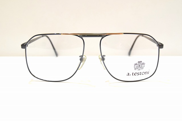 a.testoni テストーニ t-8804 IPKG ヴィンテージメガネフレーム新品めがね眼鏡サングラスメンズレディース男性用女性用ビッグサイズ