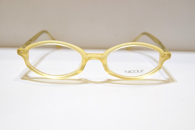 NICOLE ニコル 13303 col.YE ヴィンテージメガネフレーム新品めがね眼鏡サングラスメンズレディース男性用女性用