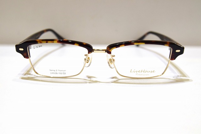 Live House ライブハウス LHV26-152 col.2 殴ること型眼鏡ひな形新品めがねメガネサングラスメンズレディース成人男性用成人女性用